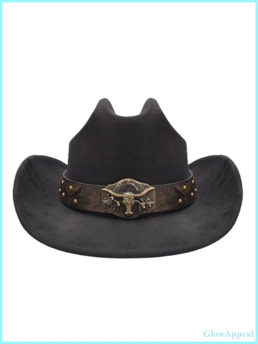 Adult Faux Suede Cowboy Hat for Men Women Western Style